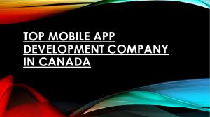 Top Mobile App Development Company in Canada