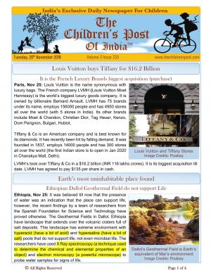 The Children's Post, 26th Nov 2019