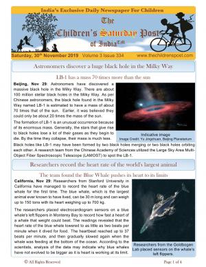 The Children's Post - 30th November 2019