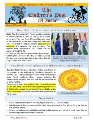 The Children's Post, 3rd Dec, 2019