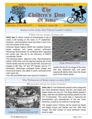 The Children's Post, 4th December, 2019