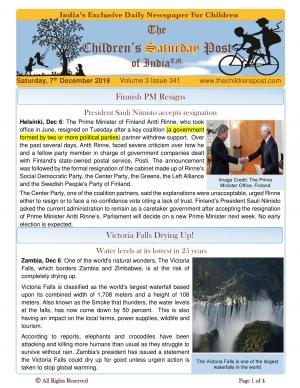 The Children's Post, 7th December,2019