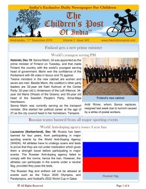 The Children's Post, 11th December, 2019