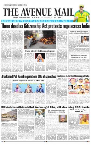 The Avenue Mail, December 20th, 2019