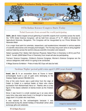 The Children's Post, 3rd January, 2020