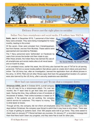 The Children's Post, 5th January 2020