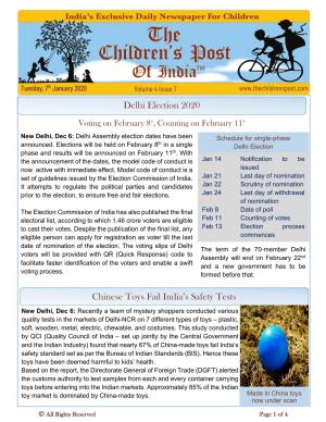 The Children's Post, 7th Jan 2020