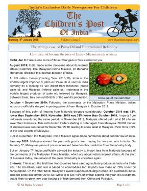 The Children's Post, 9th January 2020 