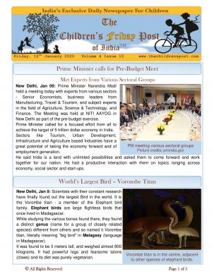 The Children's Post, 10th January, 2020