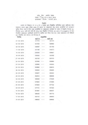 UPPSC Lower PCS Exam 2008: Interview Schedule