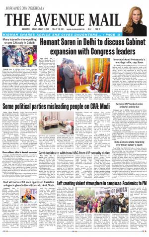 The Avenue Mail, January 13th, 2020