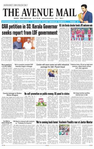 The Avenue Mail January 20