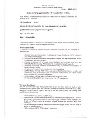 Detailed Notification for HR Consultant