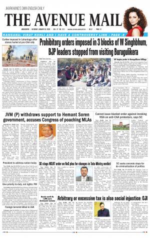 The Avenue Mail, January 25th, 2020