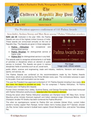 The Children's Post, 26th January 2020