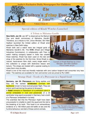 The Children's Post, 31st January 2020