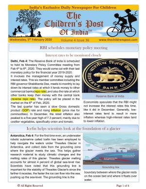 The Children's Post, 5th February, 2020