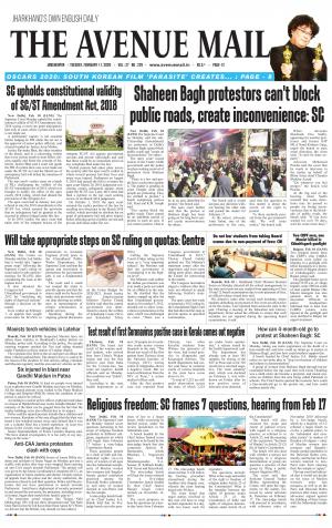 The Avenue Mail, February 11th, 2020