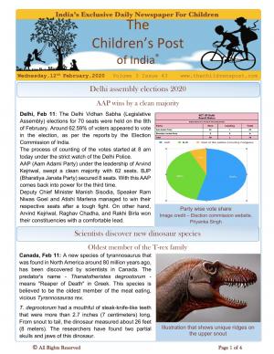 The Children's Post, 12th February, 2020