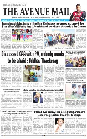 The Avenue Mail, February 22nd, 2020