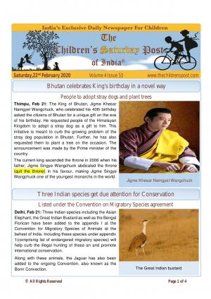 The Children's Post, 22nd February 2020