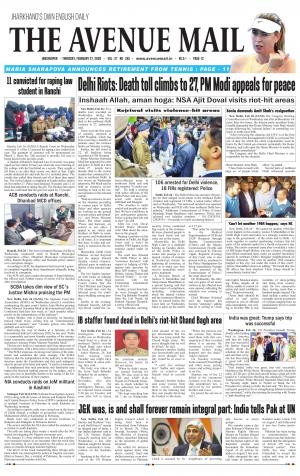 The Avenue Mail, February 27th, 2020