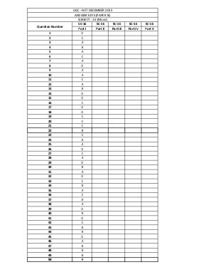 Answer Keys of UGC NET Exams-December 2013 SC 16 Music Paper-III