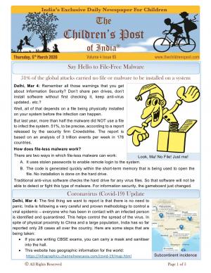 The Children's Post, 5th March 2020