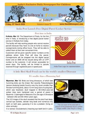 The Children's Post, 13th March 2020