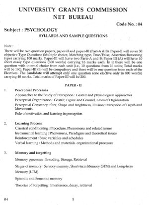 Psychology 