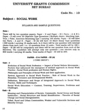 Social Work