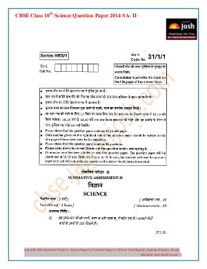 CBSE Class 10th Science Question Paper Set 1 2014 SA- II