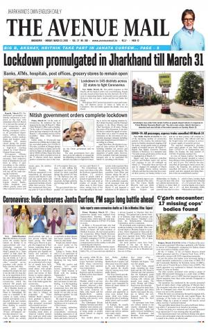 The Avenue Mail, March 23rd, 2020