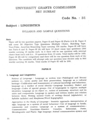 Linguistics 