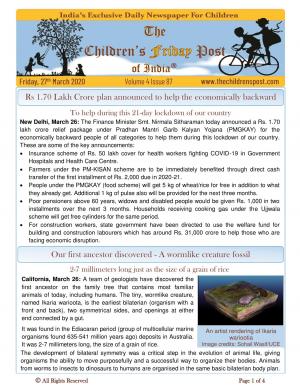 The Children's Post, 27th March 2020