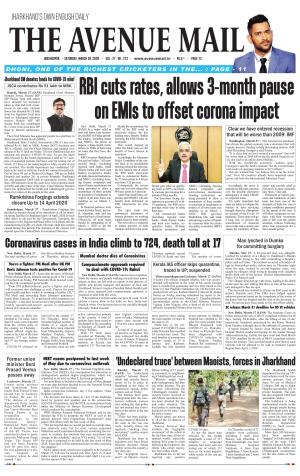 The Avenue Mail, March 28th, 2020