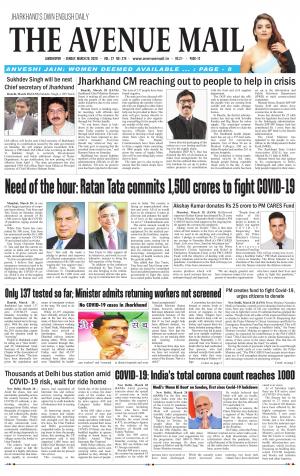 The Avenue Mail, March 29th, 2020