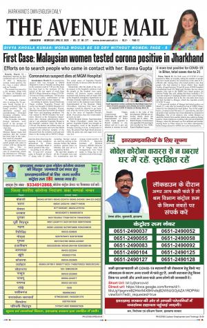 The Avenue Mail, April 1st, 2020