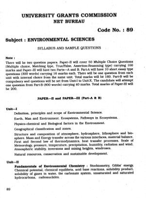 Environmental Sciences 