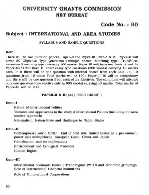 Politics including International Relations/International Studies including Defence/Strategic Studies, West Asian Studies, South East Asian Studies, African Studies, South Asian Studies, Soviet Studies, American Studies