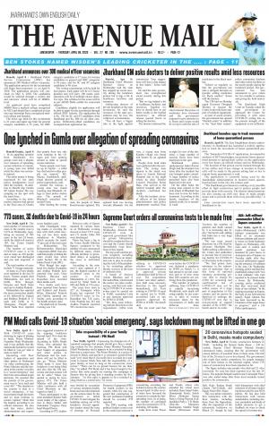 The Avenue Mail, April 9th, 2020