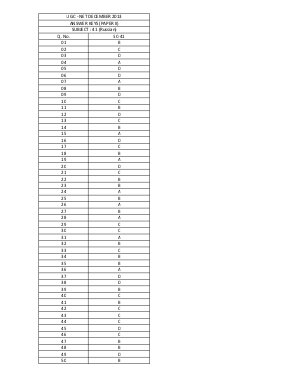 Answer Keys of UGC NET Exams-December 2013 SC 41 Russian Paper-II