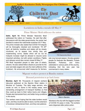 The Children's Post, 15th April, 2019