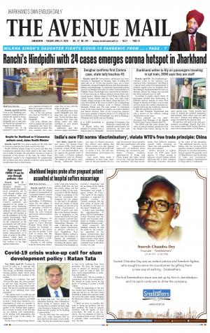 The Avenue Mail, April 21st, 2020