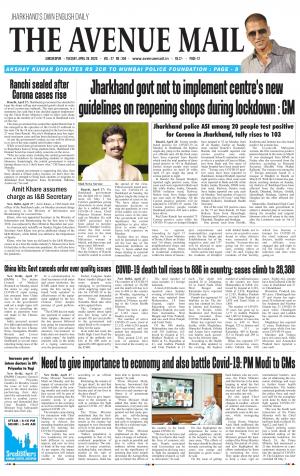 The Avenue Mail, April 28th, 2020