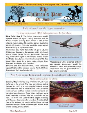 The Children's Post, 6th May, 2020