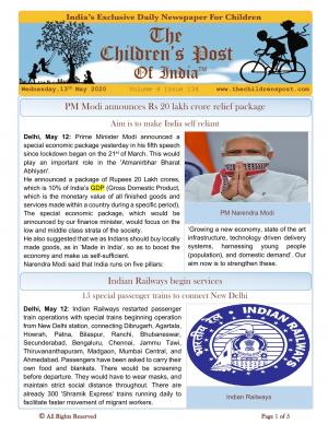 The Children's Post, 13th May, 2020