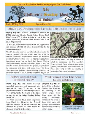 The Children's Post, 17th May 2020