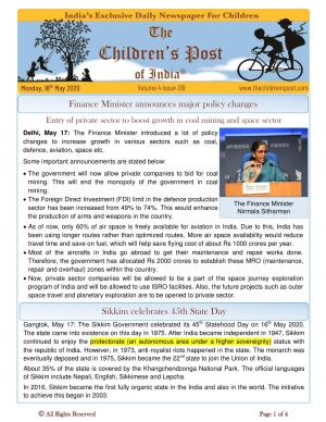 The Children's Post, 18th May 2020