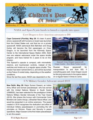 The Children's Post, 27th May, 2020